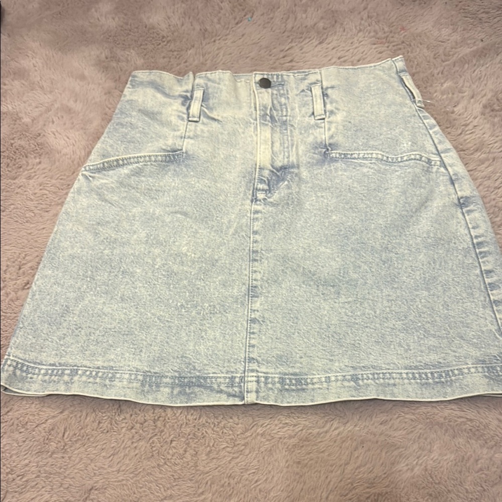 Universal Thread Blue Knee-Length A-Line Skirt